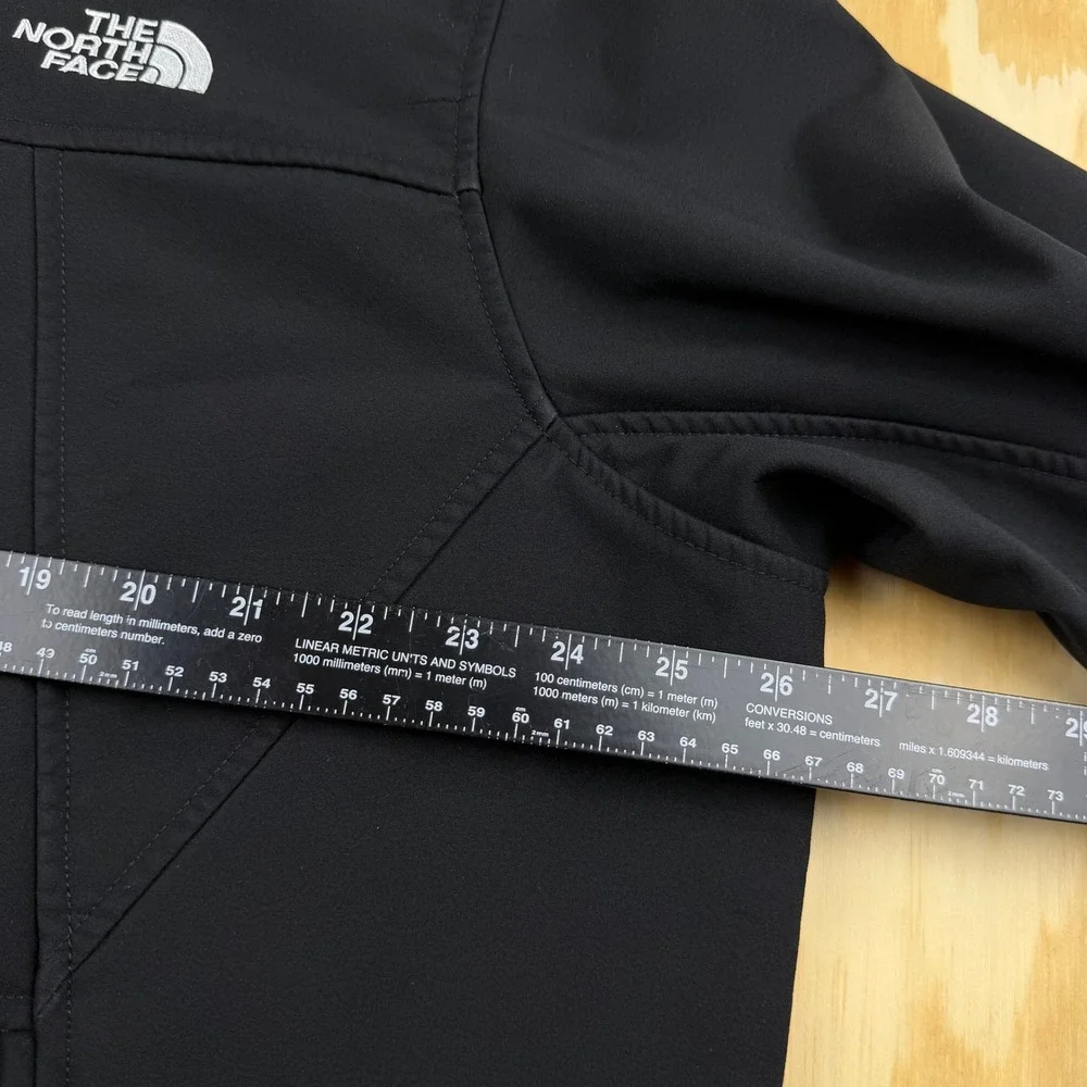 The North Face WindWall Softshell Jacket Mens XXL Black Fleece Lined Full Zip